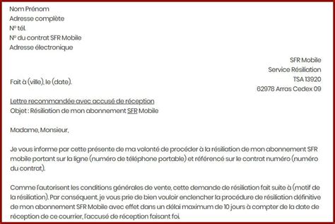 Resiliation Sfr Box