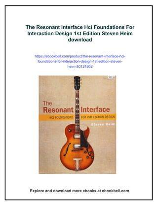 resonant interface hci