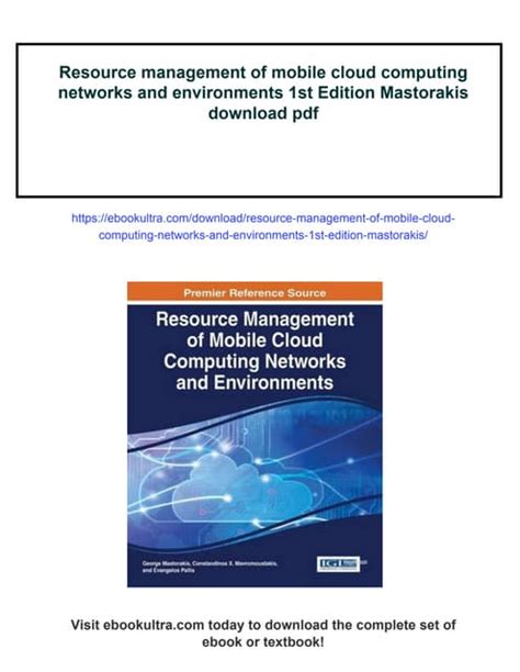 Resource Management In Mobile Computing Environments Modeling And Optimization In Science And Technologies