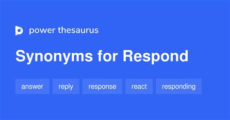 respond synonym thesaurus