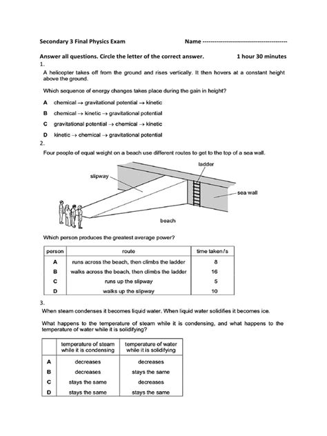 Responsive Ed Physics 3 Answer Key