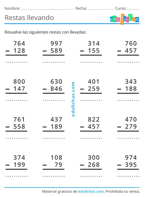 Restas Con Llevadas