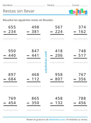 Restas Sin Llevar