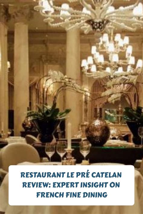 Restaurant Du Pré Catelan