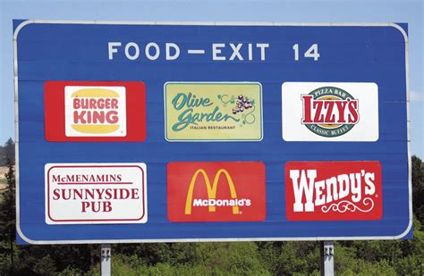 Restaurant Highway Sign