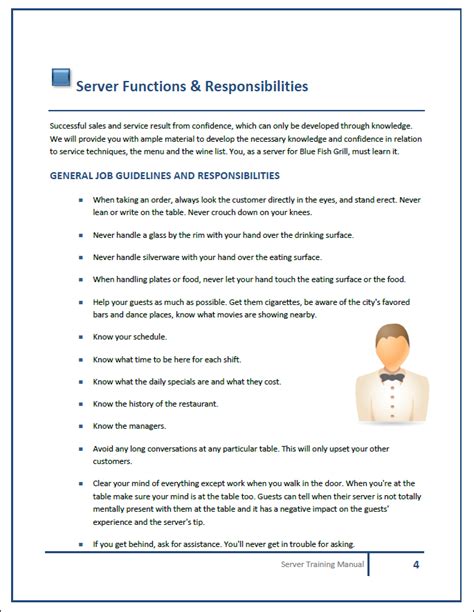 Download Restaurant Server Guidelines 