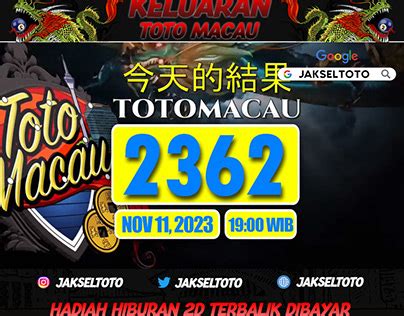 RESUL TOTO MACAU - DATA RESULT TOTO MACAU 2024 MACAU POOLS