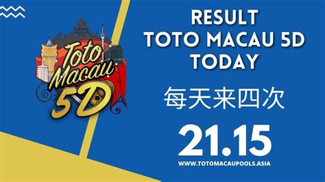 RESULT 5D MACAU - LIVE DRAW TTM | LIVE TOTO MACAU HARI INI