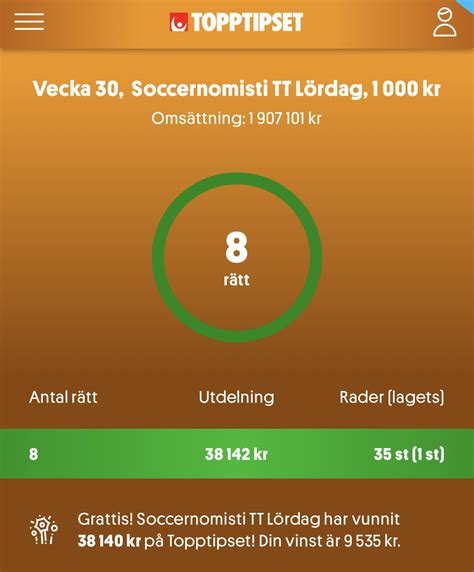 resultat idag