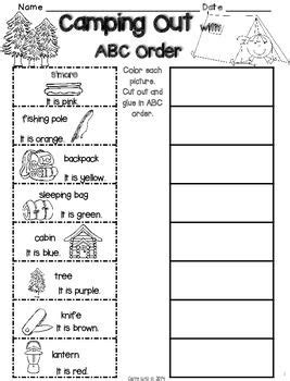 Results For 1st Grade Camping Tpt 1st Grade Camp Worksheet - 1st Grade Camp Worksheet