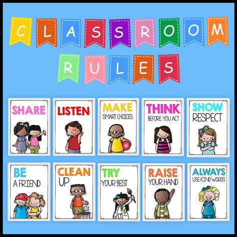Results For 5 Classroom Rules Posters Tpt Fifth Grade Rules - Fifth Grade Rules
