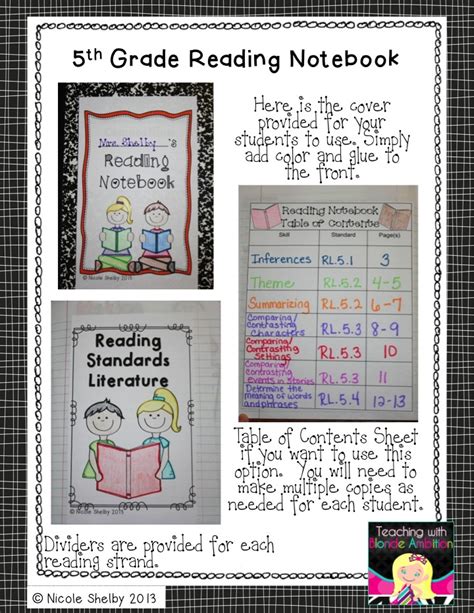 Results For 5th Grade Reading Notebook Tpt Readers Writers Notebook 5th Grade - Readers Writers Notebook 5th Grade