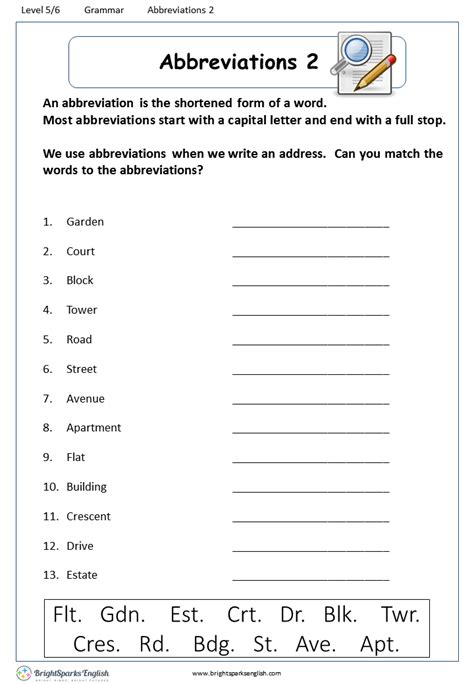 Results For Abbreviations Worksheet First Grade Tpt Abbreviation Worksheet 1st Grade - Abbreviation Worksheet 1st Grade