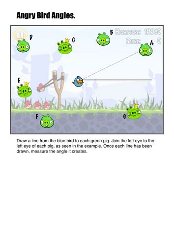 Results For Angry Birds Angles Tpt Angry Birds Math Worksheet - Angry Birds Math Worksheet