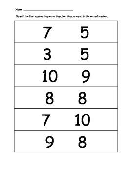 Results For Circle The Greater Number Tpt Circle The Number That Is Greater - Circle The Number That Is Greater