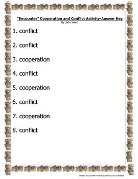 Results For Cooperation And Conflict Tpt Conflict And Cooperation Worksheet Answers - Conflict And Cooperation Worksheet Answers