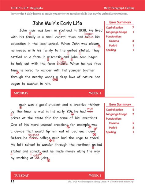 Results For Daily Paragraph Editing Grade 3 Tpt Daily Paragraph Editing Grade 3 - Daily Paragraph Editing Grade 3