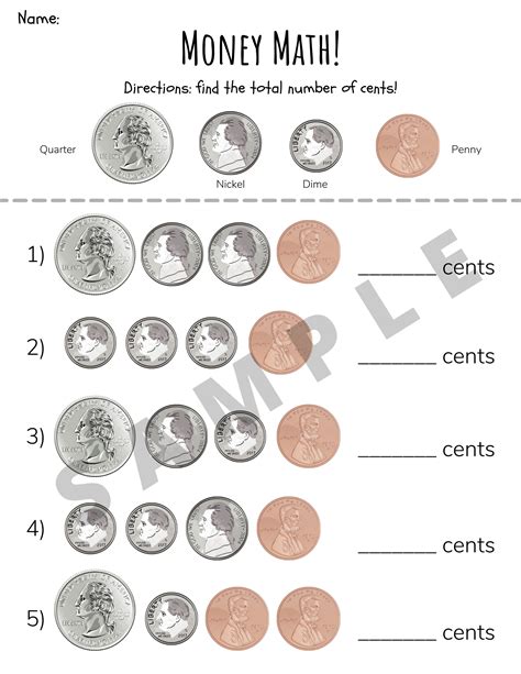 Results For Dimes Nickels Penny Worksheet Tpt Penny Nickel Dime Worksheet - Penny Nickel Dime Worksheet