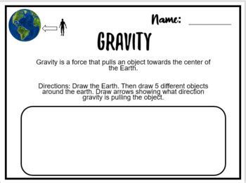 Results For Gravity 5th Tpt Gravity Worksheet Fifth Grade - Gravity Worksheet Fifth Grade