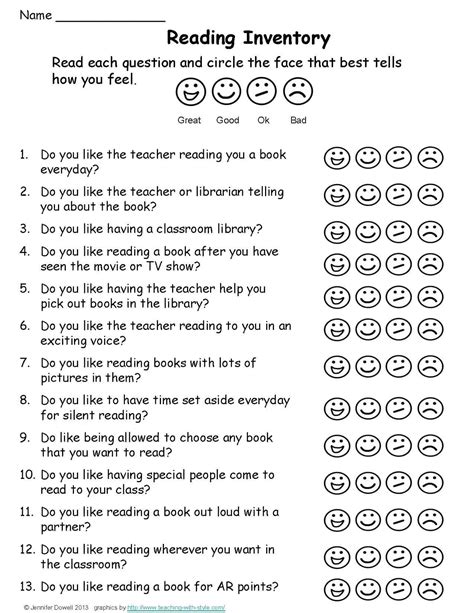 Results For Kindergarten Reading Interest Inventory Tpt Reading Interest Inventory For Kindergarten - Reading Interest Inventory For Kindergarten