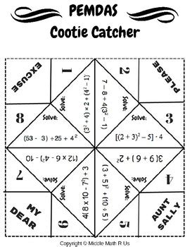 Results For Math Cootie Catcher Tpt Cootie Catchers For Math - Cootie Catchers For Math