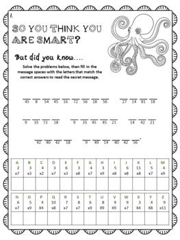 Results For Multiplication Mystery Message Tpt Mystery Message Math Worksheet - Mystery Message Math Worksheet