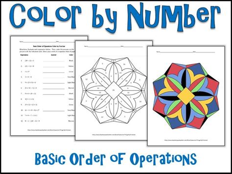 Results For Order Of Operations Coloring Worksheets Tpt Order Of Operations Color Worksheet - Order Of Operations Color Worksheet