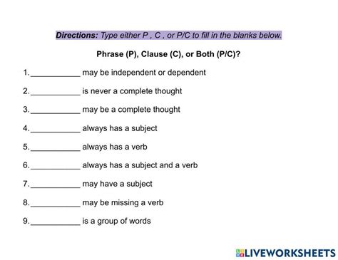 Results For Phrases And Clauses 7th Tpt Seventh Grade Clauses Worksheet - Seventh Grade Clauses Worksheet