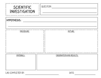 Results For Science Investigation Template Tpt Planning An Investigation Worksheet - Planning An Investigation Worksheet