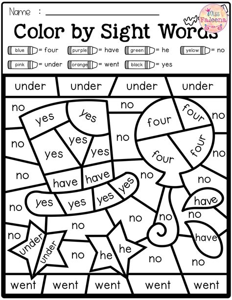 Results For Sight Word Coloring Sheets Tpt Sight Word Coloring Sheets - Sight Word Coloring Sheets