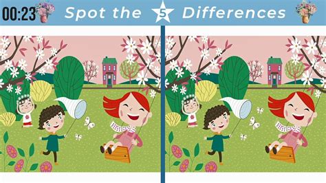 Results For Spring Spot The Differences Tpt Spring Spot The Difference Printable - Spring Spot The Difference Printable
