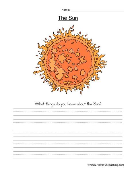Results For Sun First Grade Tpt Sun Worksheets For First Grade - Sun Worksheets For First Grade