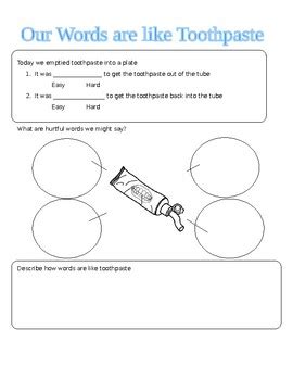 Results For Toothpaste Tpt Toothpaste Words Worksheet - Toothpaste Words Worksheet