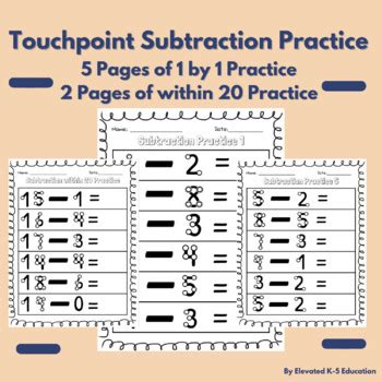 Results For Touchpoint Subtraction Tpt Touch Math Subtraction Worksheets - Touch Math Subtraction Worksheets