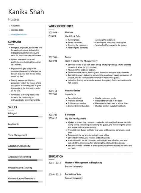 Resume Canada Format
