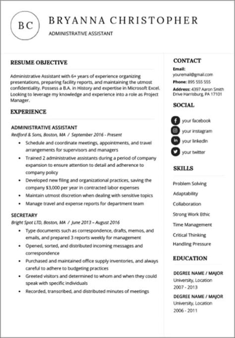 Resume Genius The 1 Professional Resume Builder Online Modern Professional Resume - Modern Professional Resume