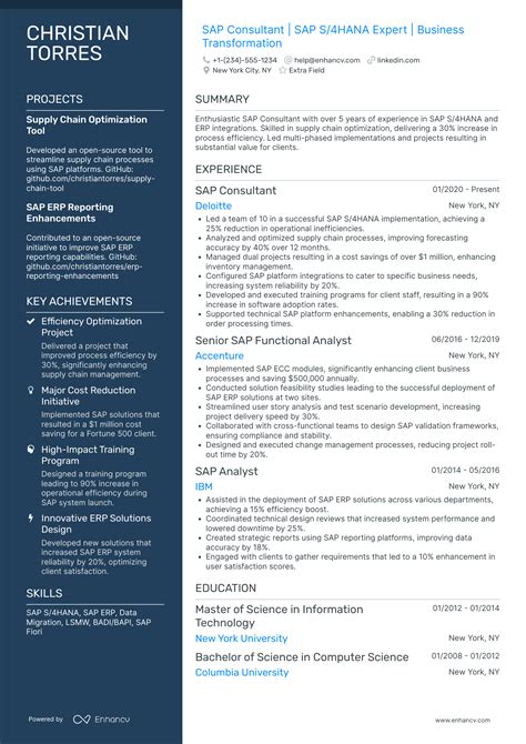 resume sap techies