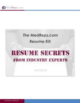 resume secrets medreps com