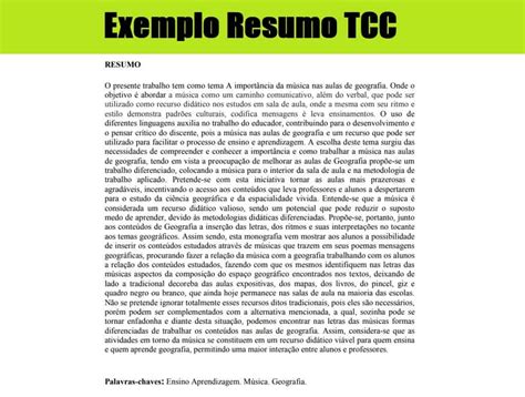Resumo Do Tcc