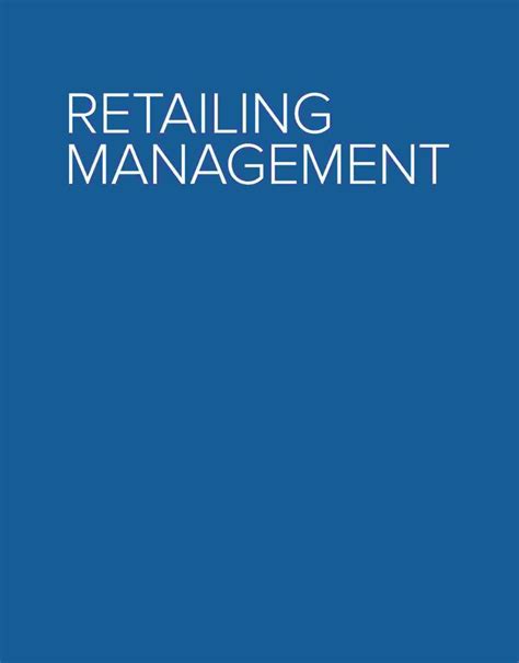 Retailing Management Epub