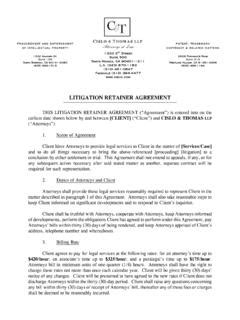 Download Retainer Agreement Litigation Cislo Thomas Llp 