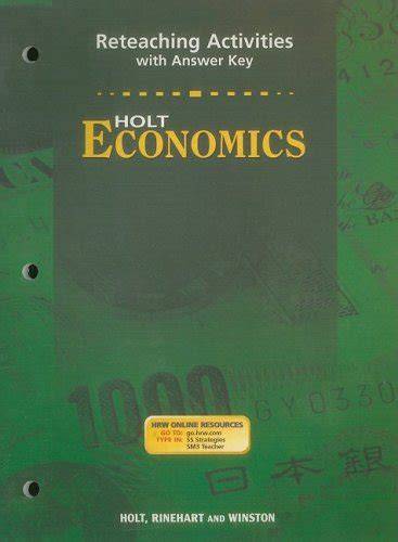 reteaching activities economics answer key