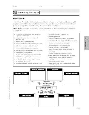 reteaching activity 12 world war 2 answers