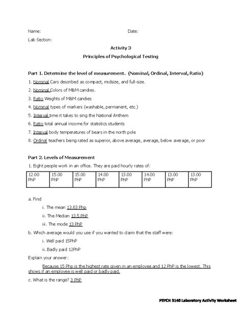 reteaching activity 13 psychological testing answers