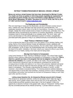 Retreat Themes Programs By Michael Crosby Ofmcap