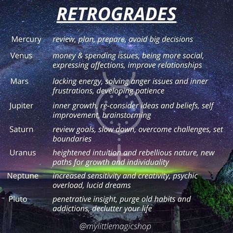 retrograde in astrologie