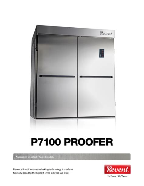 Download Revent Proofer Manual 