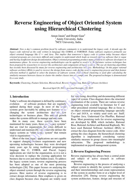 Reverse Engineering Of Object Oriented Code Monographs In Computer Science