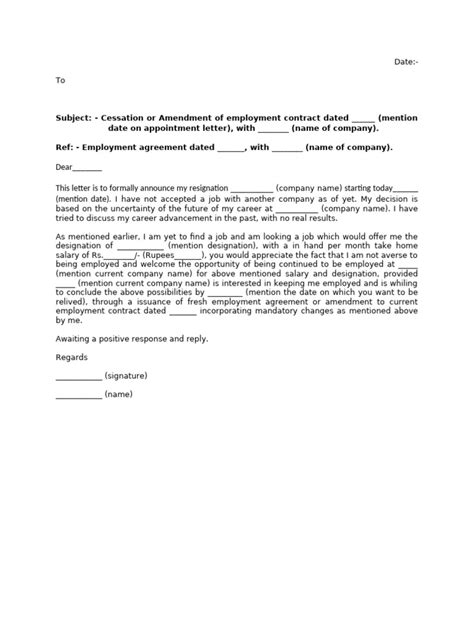Reverse Resignation Letter