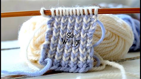 Reversible Two Colour Double Knitting